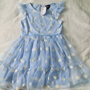 Lilt Brand-Summer Dress Blue Floral Girls Sz 6x
